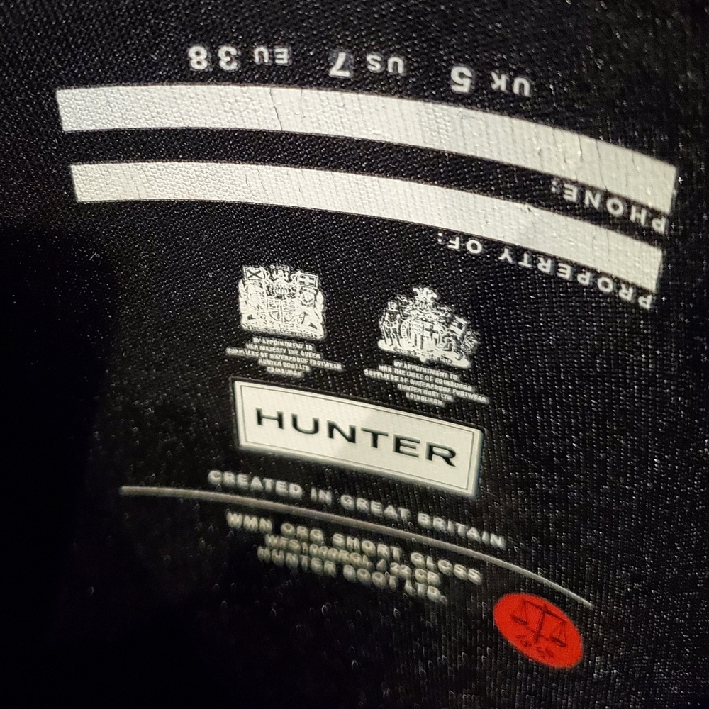 Hunter Boots Orig. Short and Gloss Black - Picture 4 of 6